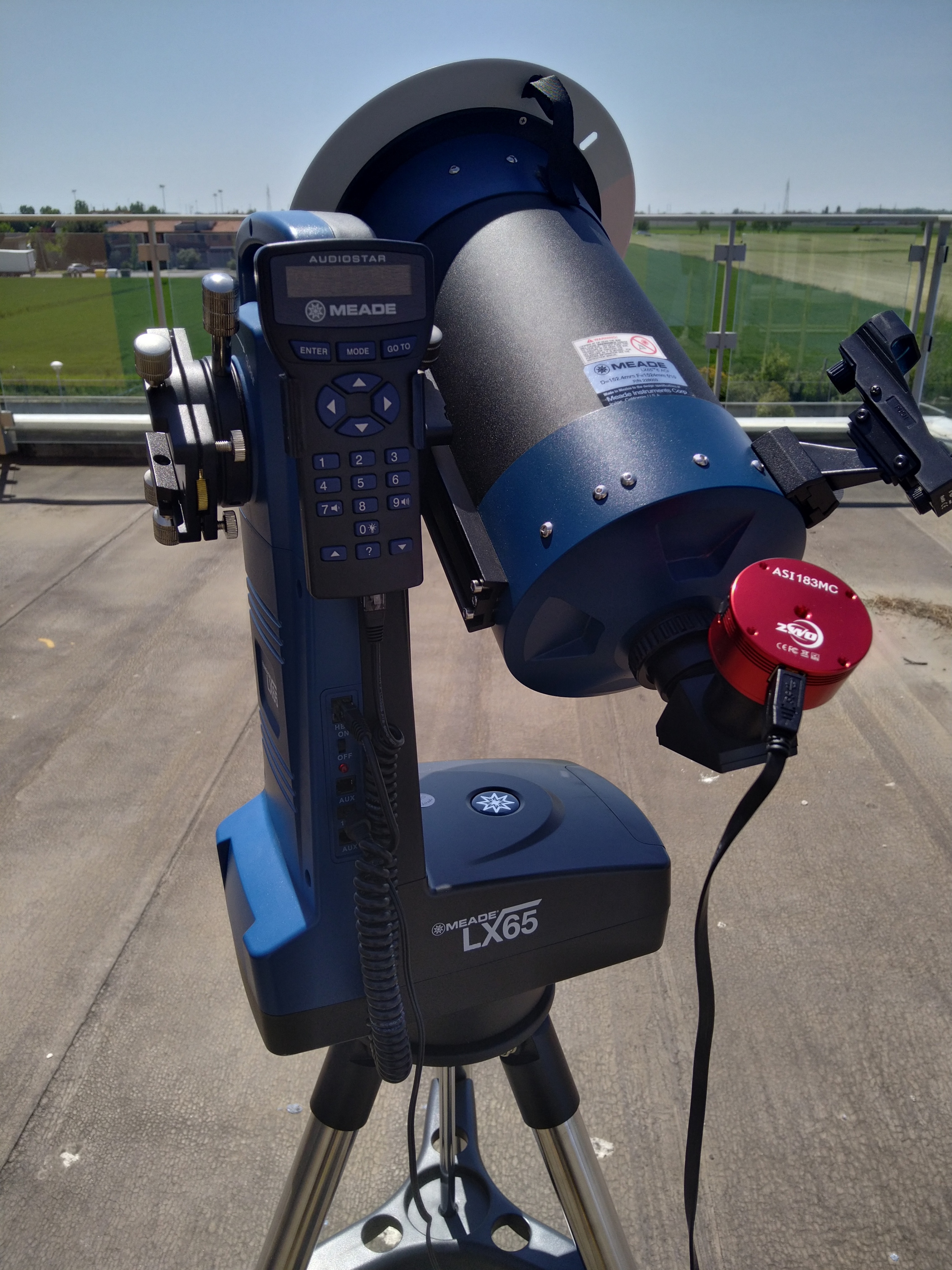 Camera CCD su telescopio MEADE LX65